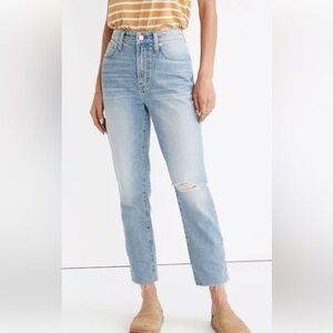 Madewell The Curvy Perfect Vintage Faded Light Blue High-Rise Jeans Size 26
